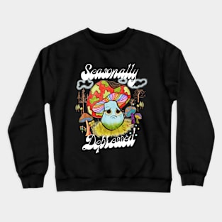 Seasonally Depressed -  70s mushroom Crewneck Sweatshirt